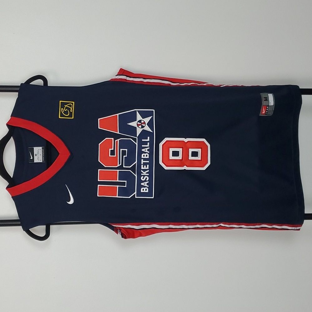 Vintage Nike Basketball USA Scottie Pippen # 8 Blue Jersey Men Size M
